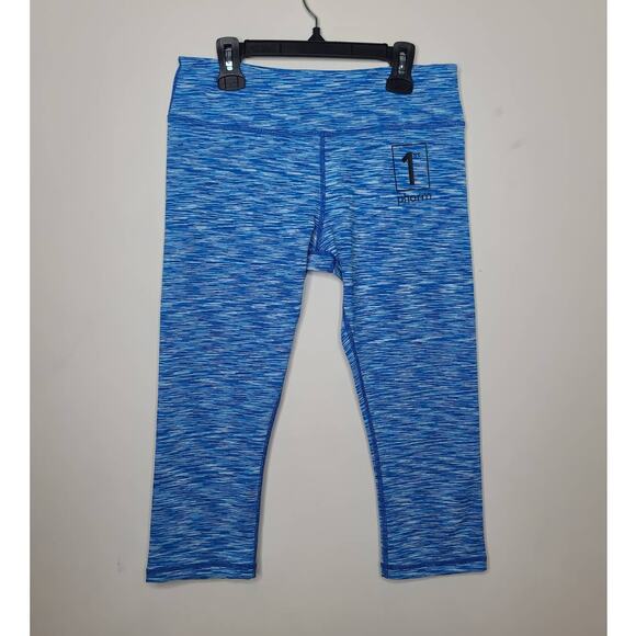 1st Phorm Legion of Boom blue capri leggings - medium - Picture 1 of 6